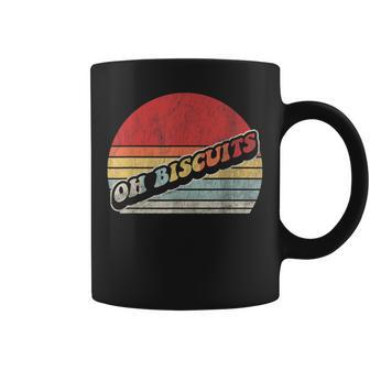 Oh Biscuits Retro Vintage Humor Fun Coffee Mug - Thegiftio