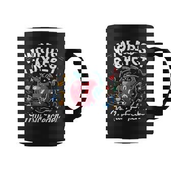 Okayest Music Teacher Appreciation Apple Back To School Tank Top Coffee Mug | Mazezy