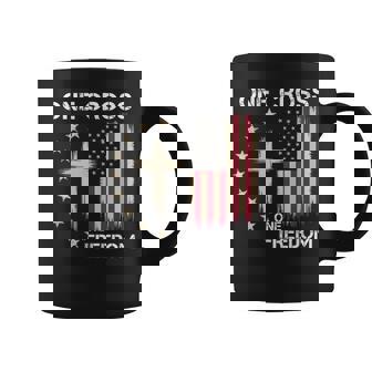 One Cross One Freedom Patriotic Cross Coffee Mug | Mazezy