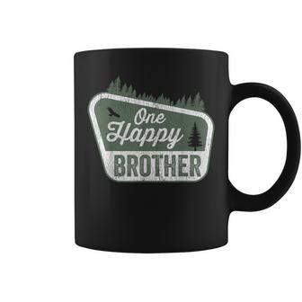 One Happy Brother Matching Family Birthday Party Camping Coffee Mug | Mazezy