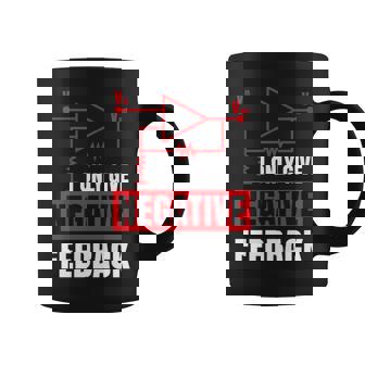 I Only Give Negative Feedback 電気ファニーエンジニア 長袖tシャツ コーヒーマグ - Kawaiitshirt