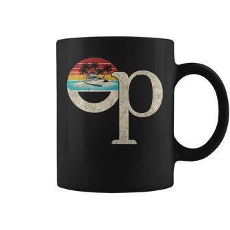 Op Ocean Vintage Pacific Ocean Beach Sun Palm Trees Retro Coffee Mug - Thegiftio UK