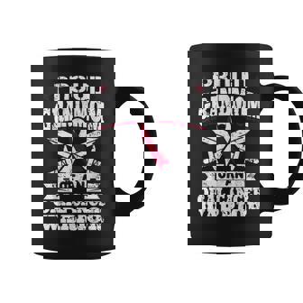 Oral Cancer Warrior Awareness リボン Proud Grandmom Of An Oral Cancer Warrior コーヒーマグ - Kawaiitshirt