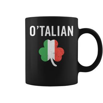 O'talian Italian Irish St Patrick's Day Italy Flag Coffee Mug | Mazezy