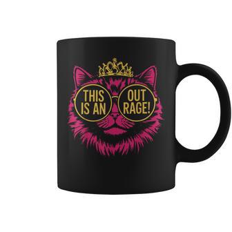 This Is An Outrage Princess Cat Donut Gold Mens Coffee Mug - Thegiftio UK