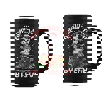 Overstimulated But Festive Ugly Xmas Coffee Mug | Seseable CA