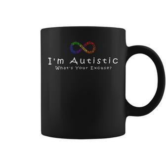 Oy Autista Autismoarcástico Día Del Orgullo Autista Cuello Taza de café - Regaloses