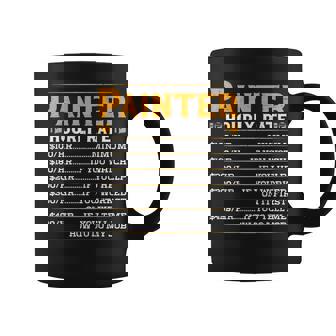 Painter Hourly Rate Handyman Painting On Back Coffee Mug | Mazezy