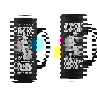 Painting Is My Hobby Paintball Player Paint Shooting Air Gun Tank Top Coffee Mug | Mazezy