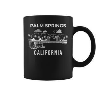 Palm Springs Skyline California Souvenir Palm Springs Coffee Mug | Mazezy
