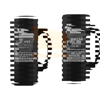 Palms Book State Park Michigan MI Welcome Sign Vacation Coffee Mug | Mazezy