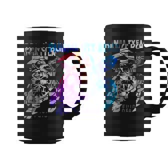 Panama City Beach Florida Sea Turtle Tie Dye Hibiscus Coffee Mug | Mazezy