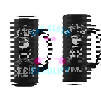 Panda Deadlift Camisa Entrenamiento Halterofilia Culturismo Cuello Taza de café - Regaloses