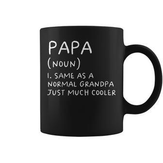 Papa Grandpa Definition Grandfather Coffee Mug - Monsterry