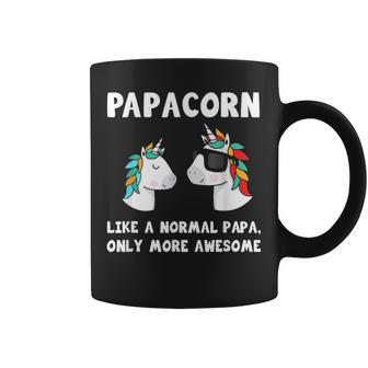 Papacorn Unicornio Papá Bebé Hija Hijo Día Del Padre Taza de café - Regaloses