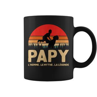 Papy L'homme Le Mythe La Légende Cadeau Grand-Père Humour Tasse - Cadeauxyz