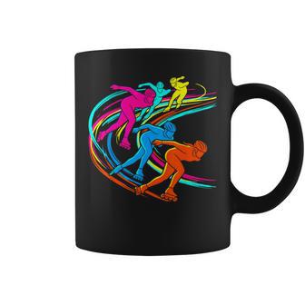 Patinaje Deelocidad En Línea Retrowave Taza de café - Regaloses