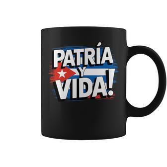 Patria Y Vida Cuba Sos Cuban Flag Free Cuba Libre Coffee Mug - Thegiftio UK