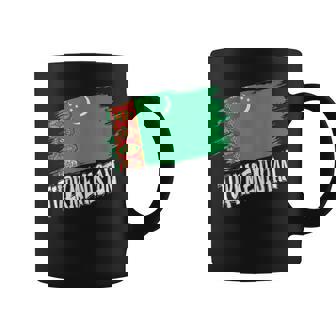 Patriotic Retro Turkmen Flag Turkmenistan Coffee Mug | Mazezy