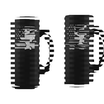 Patriotic Smith Blacksmithing American Flag Coffee Mug | Mazezy