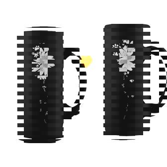 Paw Full Of Daisies Paw Dog Lover Coffee Mug - Monsterry