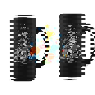 PE Teacher Christmas Tree Physical Education Instructor Xmas Coffee Mug | Mazezy