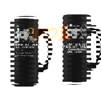 Peace Love Cure 白血病 意識啓発 男性 女性 子供 白血病 コーヒーマグ - Kawaiitshirt