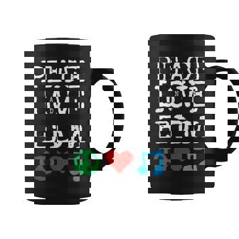 Peace Love And EDM Shirt Electronica Electronic Music Coffee Mug | Mazezy