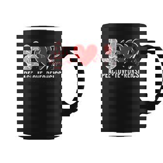 Peace Love Forensic Investigation Crime Scene Investigator Coffee Mug | Mazezy
