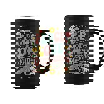 Peace Love Orienteering 60s 70s Hippie Retro Orienteer Coffee Mug | Mazezy