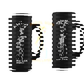 Pedal Now Wine Later Leopard Cycling Coffee Mug | Mazezy