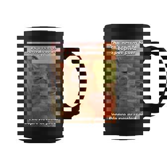 People Are Never Pleased Brainrot 猫ミーム 大学ユーモア コーヒーマグ - Kawaiitshirt