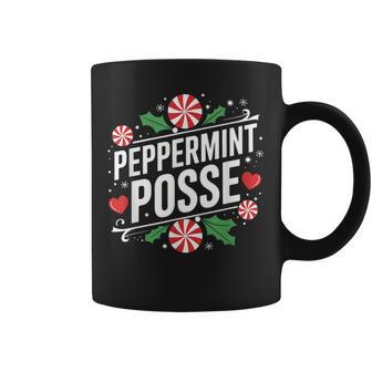 Peppermint Posse Christmas Holiday Candy Crew Coffee Mug - Thegiftio UK