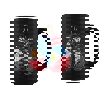 Philippines Flag Boxing Gloves Boxer Filipino Patriotism Coffee Mug | Mazezy