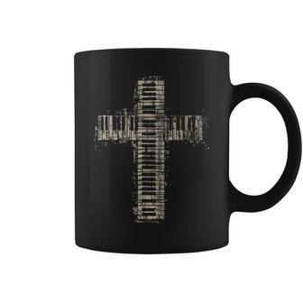 Piano Christian Cross Vintage Classical Music Organ Pianist Coffee Mug - Thegiftio UK