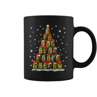 Pickle Lover Christmas Pajama Pickles Jar Xmas -Family Black Small Coffee Mug - Thegiftio UK