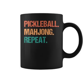 Pickleball Mahjong Repeat Coffee Mug - Thegiftio UK
