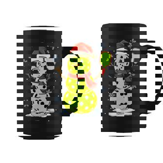 Pickleball Snowman Christmas Holiday Sports Xmas Pajamas Coffee Mug | Mazezy