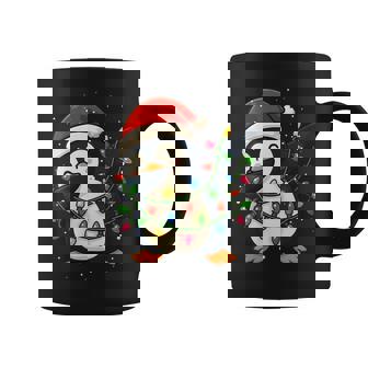 Pingouin Amusant En Train De Tamponner Lesacances De Noël Pour Garçons Et Filles Tasse - Cadeauxyz