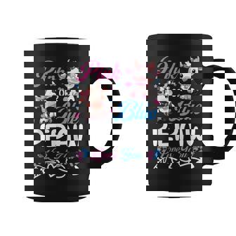 Pink Or Blue Pepaw Loves You Cow Baby Gender Reveal Coffee Mug | Mazezy