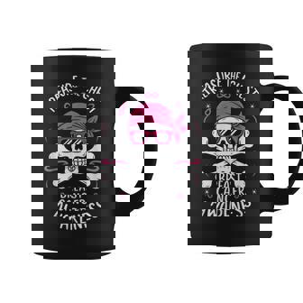 Pink Ribbon Breast Cancer Awareness Pirate Treasure Chest Coffee Mug - Thegiftio
