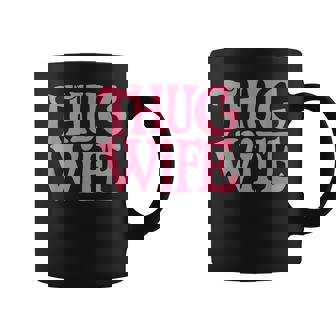 Pink Thug Wife クラシックなギャングスタイルのレトロなステートメント コーヒーマグ - Kawaiitshirt