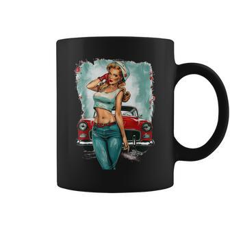 Pinup Girl Pin Up Vintage Retro Girls Coffee Mug - Thegiftio UK