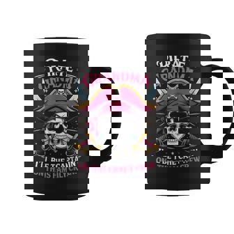 Pirate Grandma Skeleton Freeboater Boat Captain Pirate Coffee Mug | Mazezy