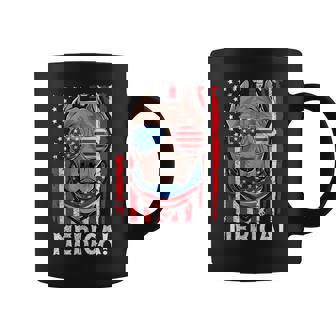 Pit-Bull Usa 愛国的な犬服 アメリカ国旗 メンズ コーヒーマグ - Kawaiitshirt