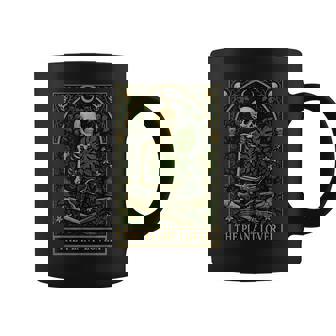 The Plant Lover Tarot Card Skeleton Halloween Spooky Season Coffee Mug | Seseable FR