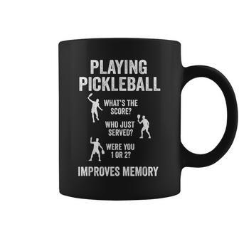 Playing Pickleball Improves Memory Pickleball Saying Coffee Mug - Thegiftio UK