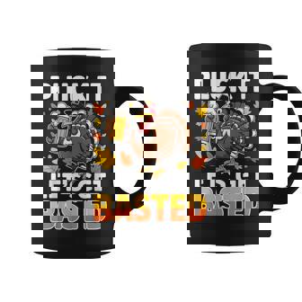 Pluck It Let's Get Basted Turkey Thanksgiving Beer Meme Coffee Mug | Mazezy