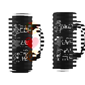 Poi Fire Love Peace Fire Dancing Pyro Dancer Fire Spinning Coffee Mug | Mazezy