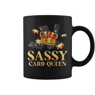 Poker Lover Sassy Card Queen Poker Player Women Coffee Mug - Thegiftio UK